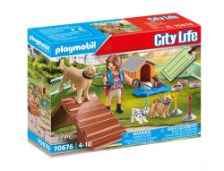 PLAYMOBIL CITY LIFE - SET CADEAU ÉDUCATRICE DE CHIENS #70676